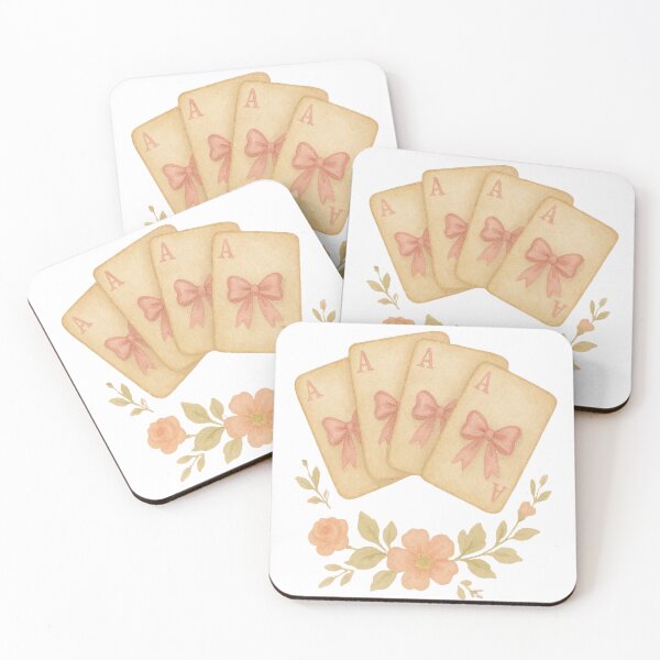 Item preview, Vintage Coquette Cards and Bows Watercolor Design designed and sold by Tammy Marie Russell.