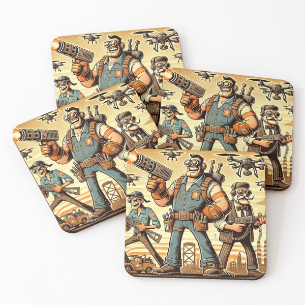 Item preview, Junkyard Warfare – Retro Cartoon Battle Art designed and sold by ITpub.