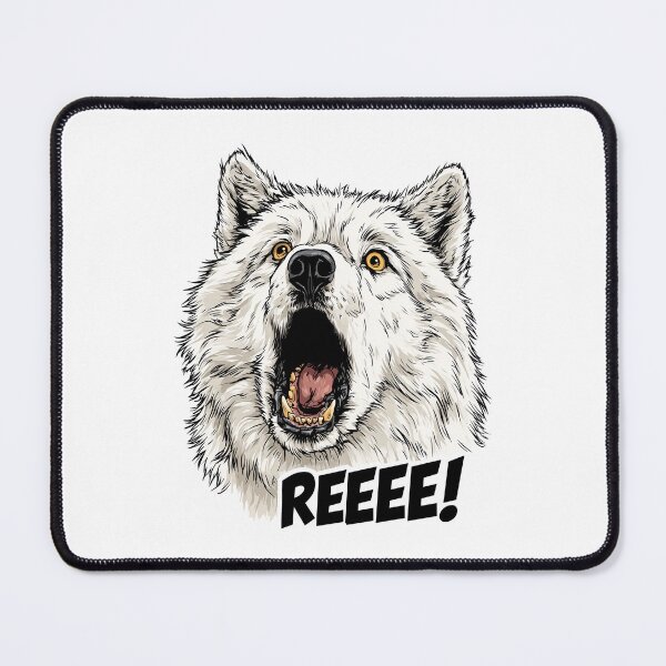 Item preview, Funny Meme - REEEEE! - Howling White Wolf designed and sold by hamishby.