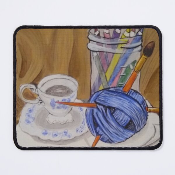 Item preview, Coffee or Tea, Yarn, and Art painting designed and sold by RoweRandoms.