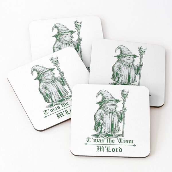 Item preview,  T'was The 'Tism M'lord Funny Frog Wizard Meme Neurodiversity Autism Warrior Audhd Diagnosis Weirdcore  designed and sold by MotivaChic.