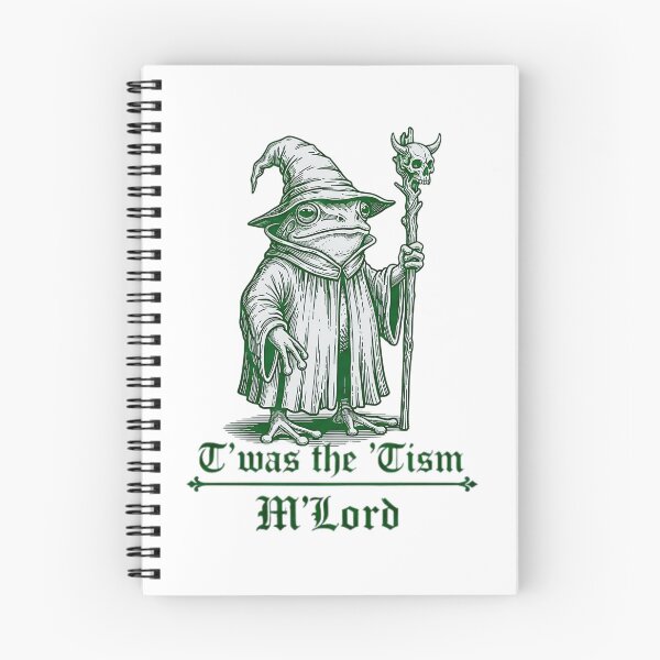 Item preview, T'was The 'Tism M'lord Funny Frog Wizard Meme Neurodiversity Autism Warrior Audhd Diagnosis Weirdcore designed and sold by MotivaChic.