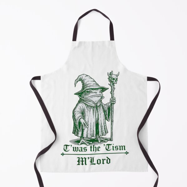 Item preview, T'was The 'Tism M'lord Funny Frog Wizard Meme Neurodiversity Autism Warrior Audhd Diagnosis Weirdcore designed and sold by MotivaChic.