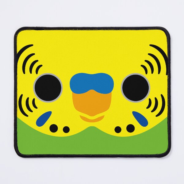 Item preview, The face of a normal male budgie designed and sold by INKOYADO.
