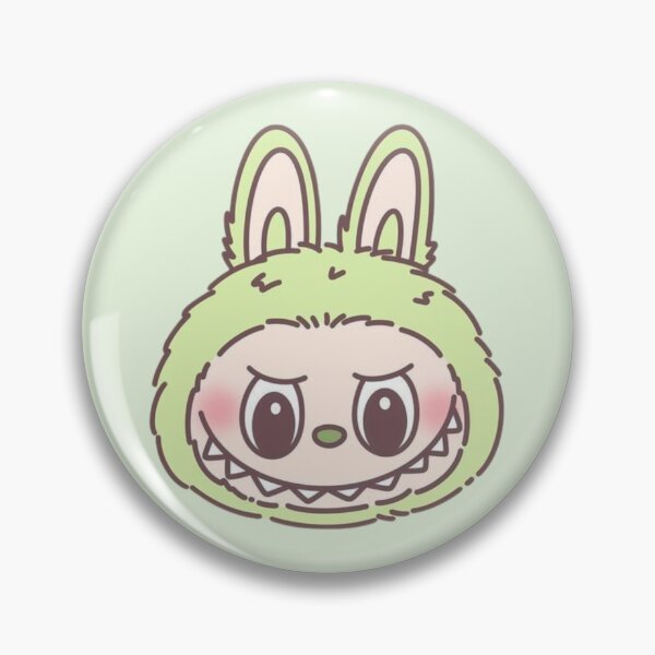 Item preview, Green Cute Labubu Head designed and sold by moonna designs.