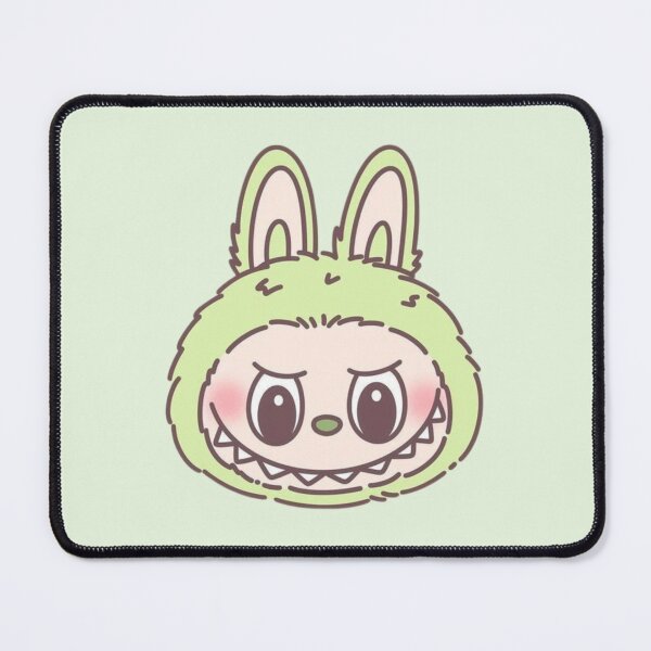 Item preview, Green Cute Labubu Head designed and sold by moonna designs.