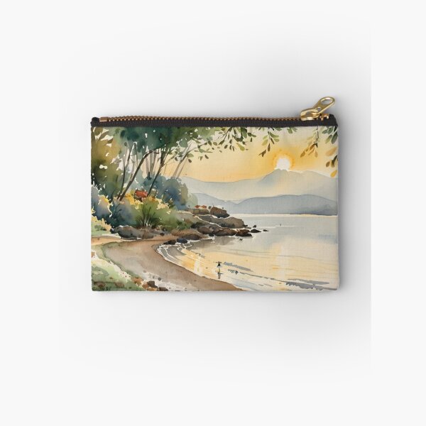 Item preview, looking across torbay from elberry cove2（watercolour + AI） designed and sold by artsmeow.