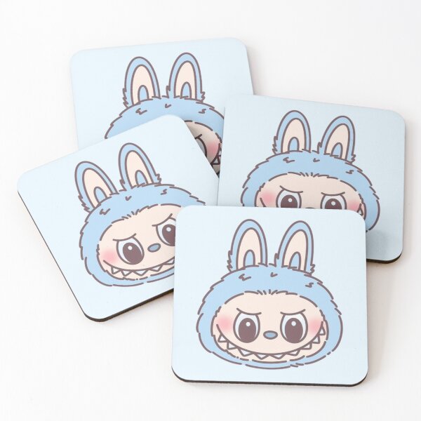 Item preview, Cute Blue Labubu Head designed and sold by moonna designs.