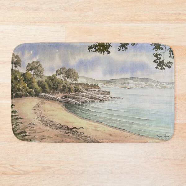 Item preview, looking across torbay from elberry cove designed and sold by artsmeow.