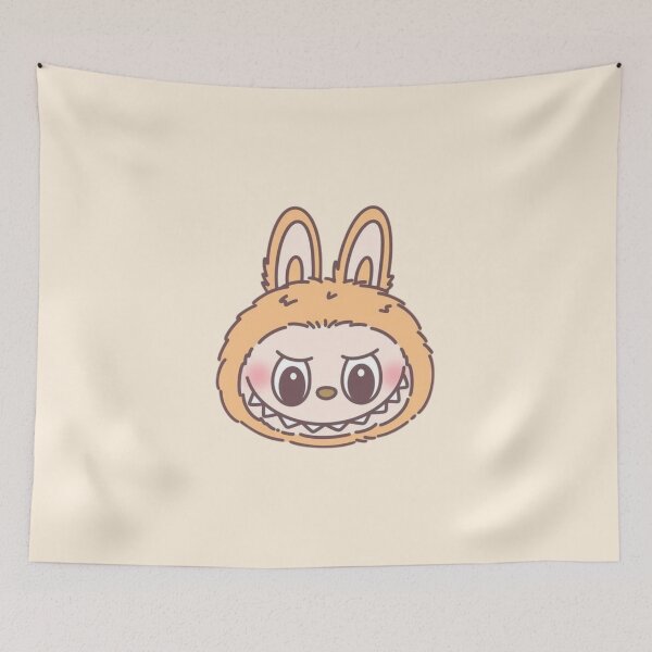 Item preview, Cute Orange Labubu Head designed and sold by moonna designs.