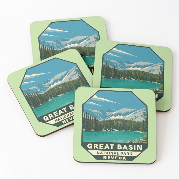 Item preview, Great Basin National Park Retro Desert Mountain Sticker designed and sold by Ismeal Von.