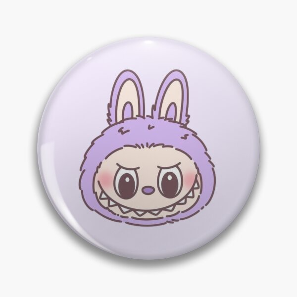 Item preview, Cute Pastel Purple Labubu Head designed and sold by moonna designs.