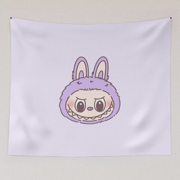 Item preview, Cute Pastel Purple Labubu Head designed and sold by moonna designs.