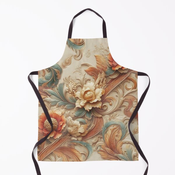 Item preview, Luxurious leather texture flowers in Creams & Gold designed and sold by NadineMay.