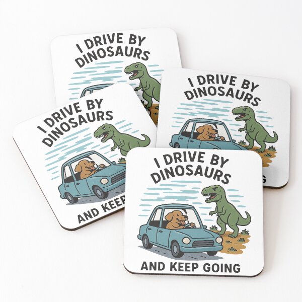 Item preview,  I Drive By Dinosaurs designed and sold by Diesel Drinking Dinosaurs.