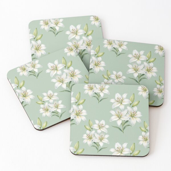 Item preview, Aesthetic Lilies pattern, lily flowers designed and sold by iclipart.