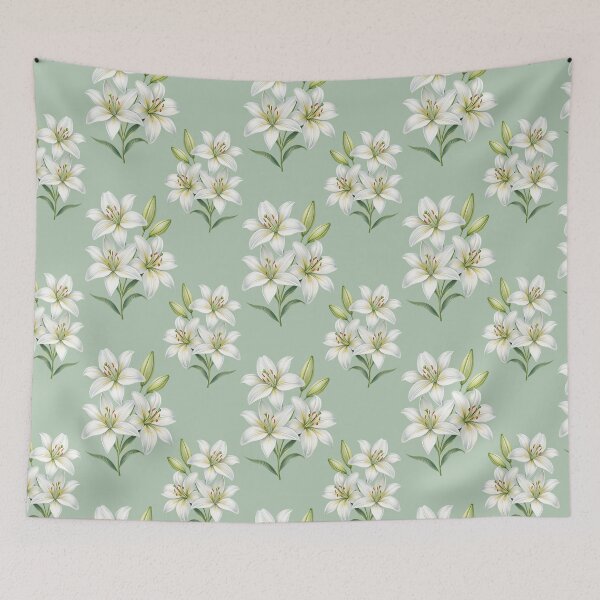 Item preview, Aesthetic Lilies pattern, lily flowers designed and sold by iclipart.