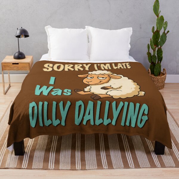 Item preview, Sorry I'M Late I Was Dilly Dallying Cute Lamb designed and sold by box-artshop.