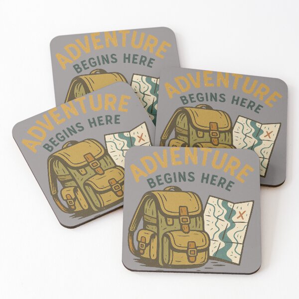 Item preview, Adventure Begins Here Backpack Map designed and sold by LiveOutdoor.