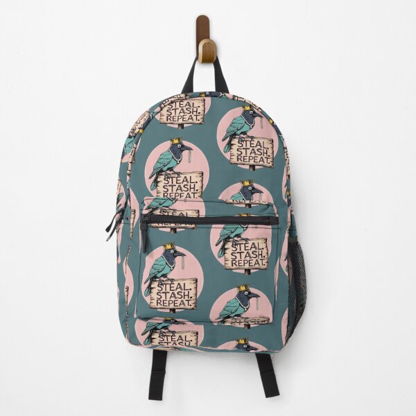 Item preview, Steal. Stash. Repeat. – Mischievous Crow Art designed and sold by Design Delinquent.