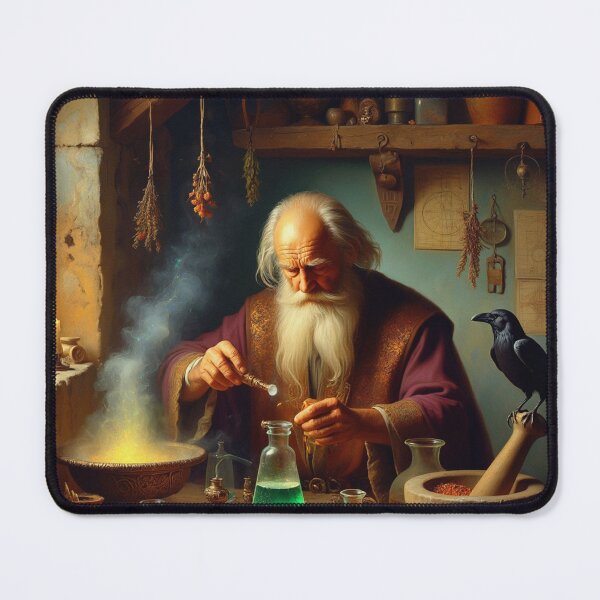 Item preview, The Alchemist in his laboratory designed and sold by Vintage Designs +.