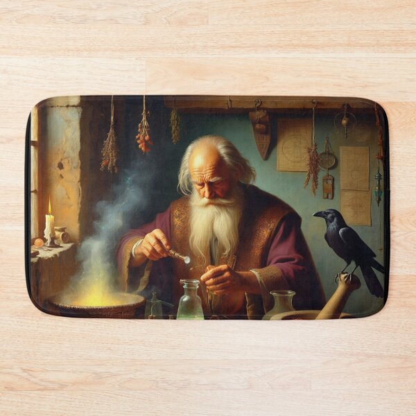 Item preview, The Alchemist in his laboratory designed and sold by Vintage Designs +.