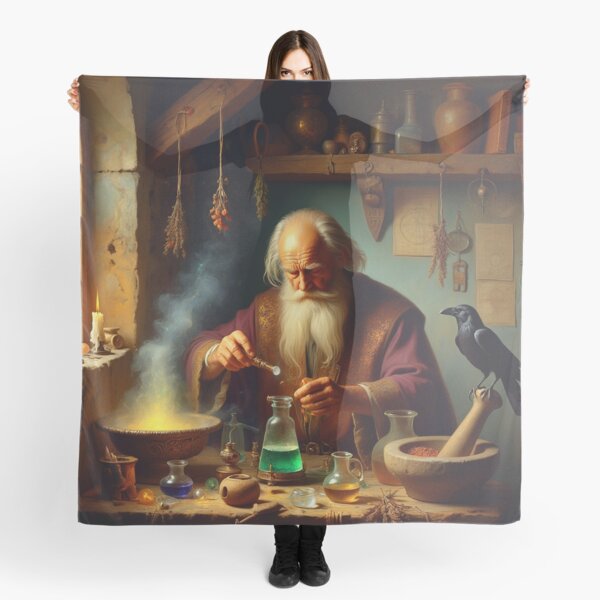 Item preview, The Alchemist in his laboratory designed and sold by Vintage Designs +.