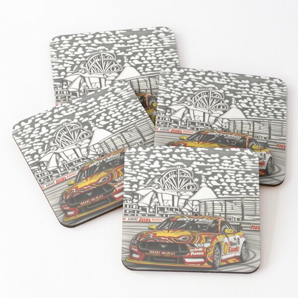 Item preview, Ford Mustang Shell V-Power – Townsville Supercars FanArt designed and sold by TRex-Landscapes.