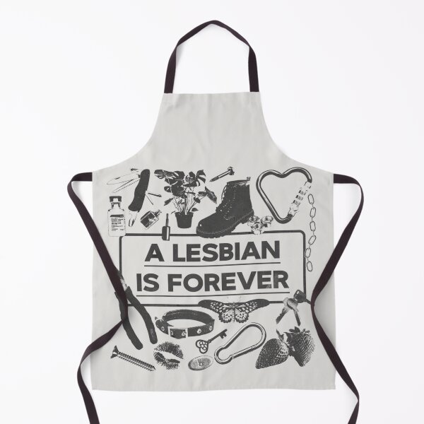 Item preview, "A Lesbian Is Forever” Grunge Collage Sticker – Queer Punk Feminist Art Print designed and sold by moonna designs.