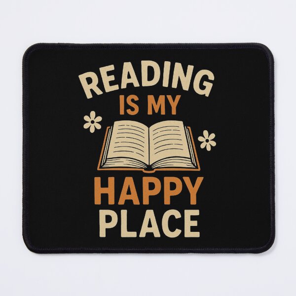 Item preview, Reading Is My Happy Place – Funny Bookworm Quote Design designed and sold by BunBuntheDog-.
