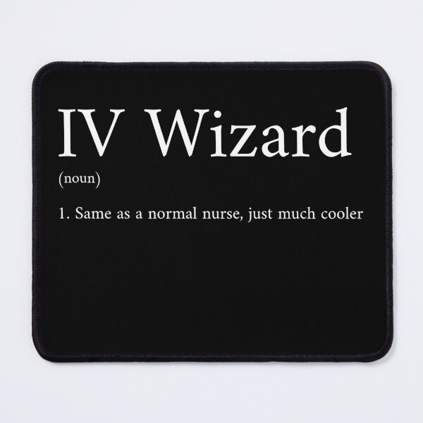 Item preview, IV Wizard – Funny Nurse Magic designed and sold by InkwildStudio.