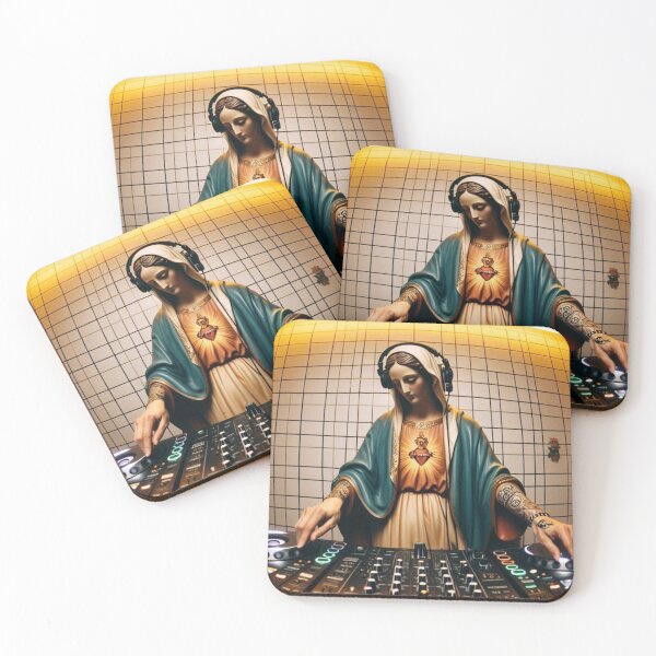 Item preview, "Holy Beats Drop: Virgin on the Edge!" designed and sold by Print Fiction.