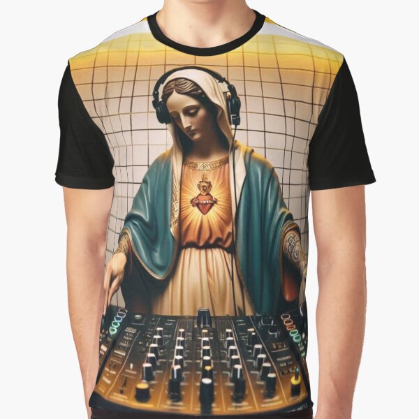 Item preview, "Holy Beats Drop: Virgin on the Edge!" designed and sold by Wear it, Frame it!.