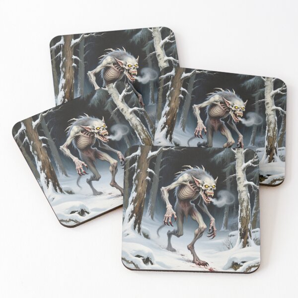 Item preview, Wendigo cryptid monster illustration designed and sold by Vintage Designs +.