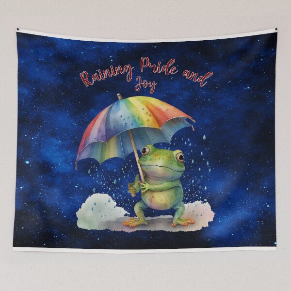 Item preview, Raining Pride and Joy – Lonely Little Frog designed and sold by MysticOzzy.