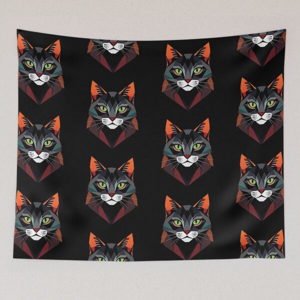 Item preview, Colorful geometric logo cat designed and sold by Dogandesighn.
