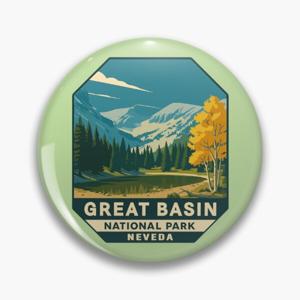 Item preview, Great Basin National Park Retro Desert Mountain Sticker designed and sold by Ismeal Von.