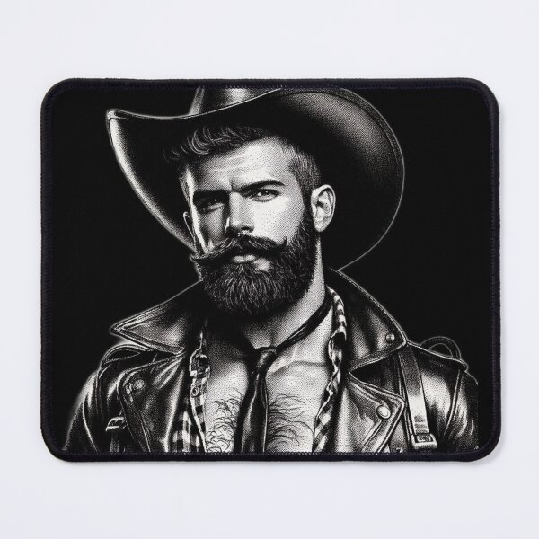 Item preview, Gay San Francisco Leather Stallion Cowboy Gay Pride Graphic Design designed and sold by ItsAKinkThing.