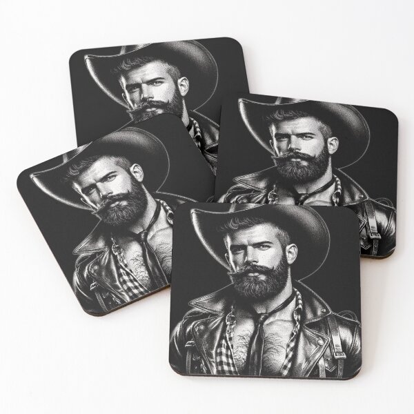 Item preview, Gay San Francisco Leather Stallion Cowboy Gay Pride Graphic Design designed and sold by ItsAKinkThing.