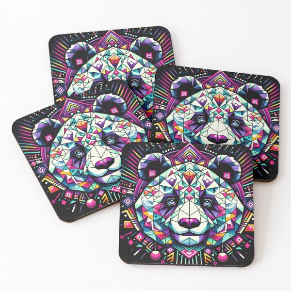 Item preview, Colorful geometric decorative panda designed and sold by Dogandesighn.