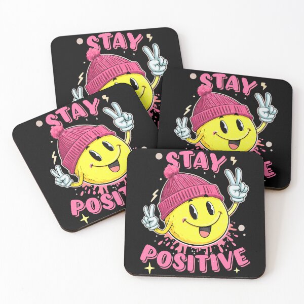 Item preview, Stay Positive Smiley – Fun Retro Vibes for All designed and sold by VikArtStudio.