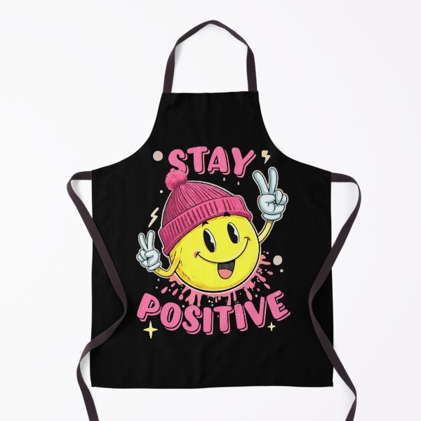 Item preview, Stay Positive Smiley – Fun Retro Vibes for All designed and sold by VikArtStudio.