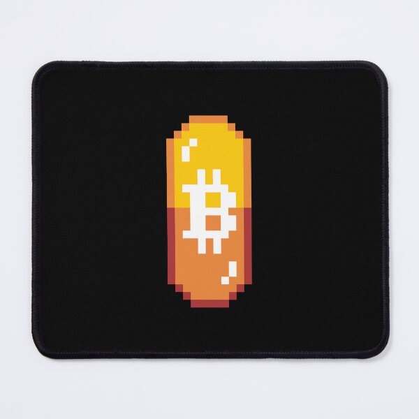 Item preview, Orange Pill Bitcoin Pixel Art Design for Crypto Maximalists designed and sold by CyberRex.