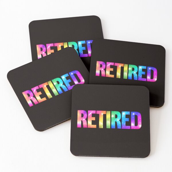Item preview, Colorful Retired Design – Rainbow Pride Retirement Art for Stickers, Shirts, Mugs & Gifts designed and sold by WHDProduction45.