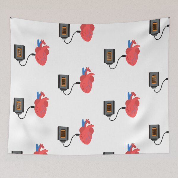 Item preview, Charging Heart – Love Energy Illustration designed and sold by ChillVibes04.