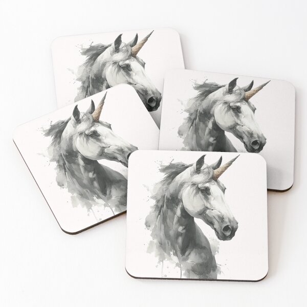 Item preview, Chinese style ink print, unicone horse designed and sold by Sassy.Steed.Studio.