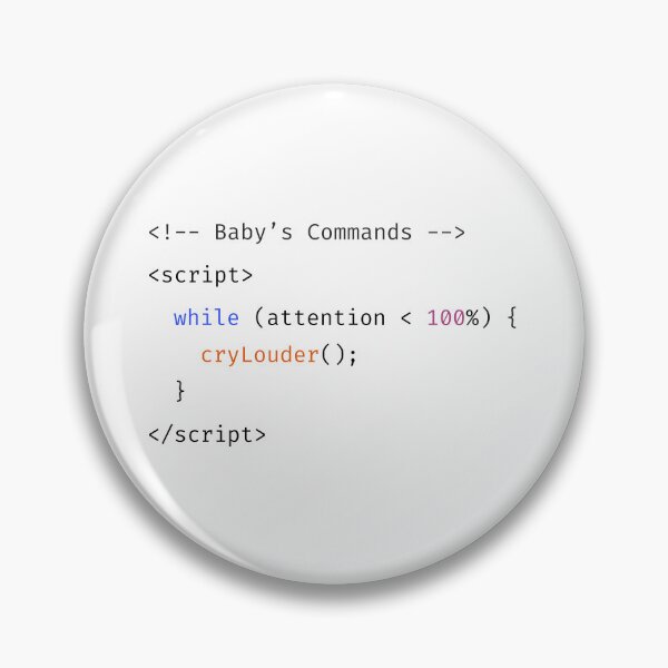 Item preview, Programmer And Developer Funny Newborn Code Baby Saying designed and sold by CuteLovelyDesigns.
