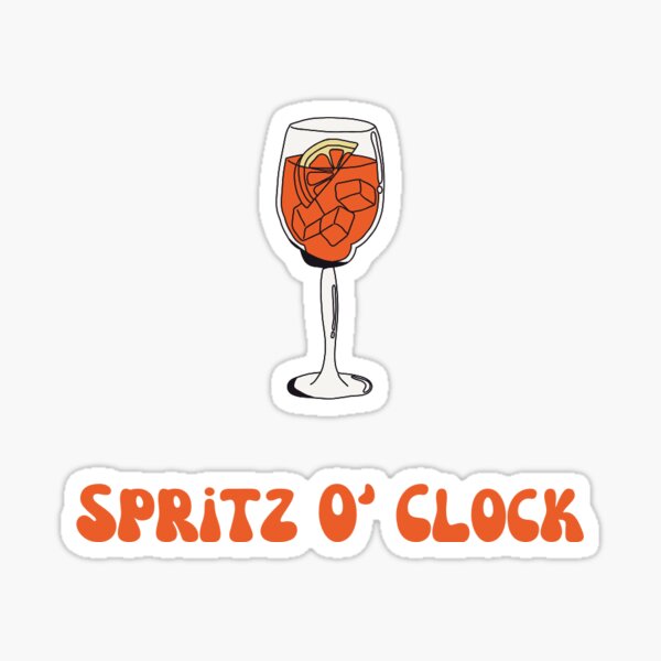 Item preview, “SPRITZ O’ CLOCK” design – summer design outfit Aperol Spritz summer feeling designed and sold by Mamolade.