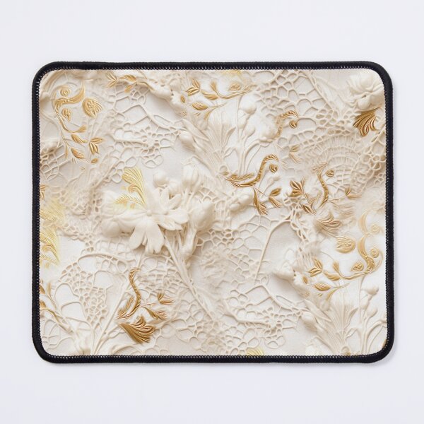 Item preview, Luxurious leather texture flowers in Creams and Gold designed and sold by NadineMay.