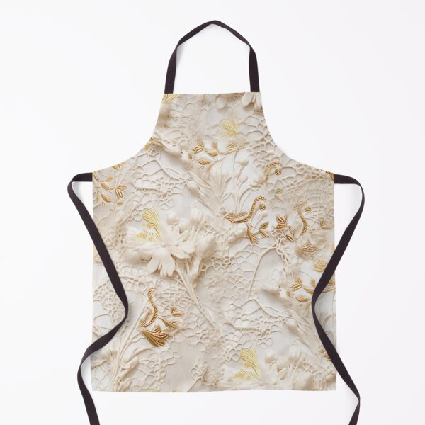 Item preview, Luxurious leather texture flowers in Creams and Gold designed and sold by NadineMay.